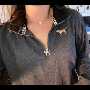 VS PINK grey pullover